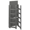 Regency Regency Flip Flop 34 in. High Square Folding Bookcase- Grey FFSQ3412GY